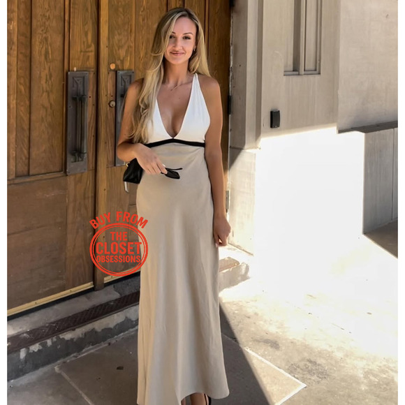 ZARA BLOGGER FAVE!!! Open Back Midi Dress NWT - Picture 3 of 16